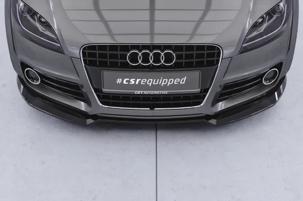 CSR Frontspoiler | Cup-Spoilerlippe mit ABE für Audi TT (8J) S-Line CSL932-C Carbon Look Hochglanz (keine Lackierung erforderlich)