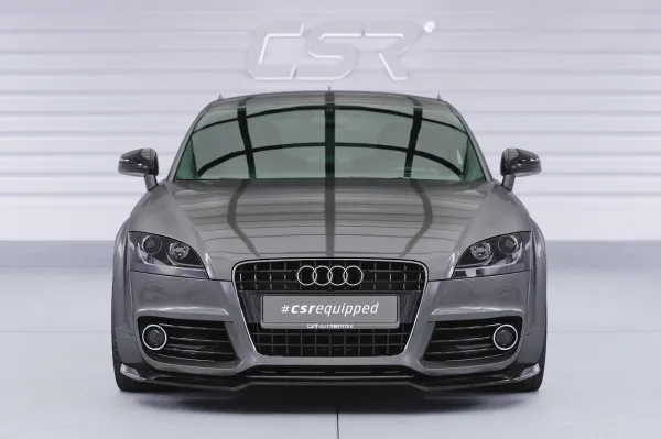 CSR Frontspoiler | Cup-Spoilerlippe mit ABE für Audi TT (8J) S-Line CSL932-S strukturiert schwarz matt (keine Lackierung erforderlich)
