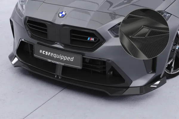 CSR Frontspoiler | Cup-Spoilerlippe mit ABE für BMW 1er F70 / 2er F74  CSL949-C Carbon Look Hochglanz (keine Lackierung erforderlich)