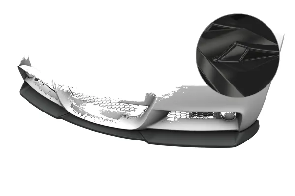 CSR Frontspoiler | Cup-Spoilerlippe mit ABE für BMW 3er E90 / E91 M-Paket CSL832-G Glossy schwarz Hochglanz (keine Lackierung erforderlich)