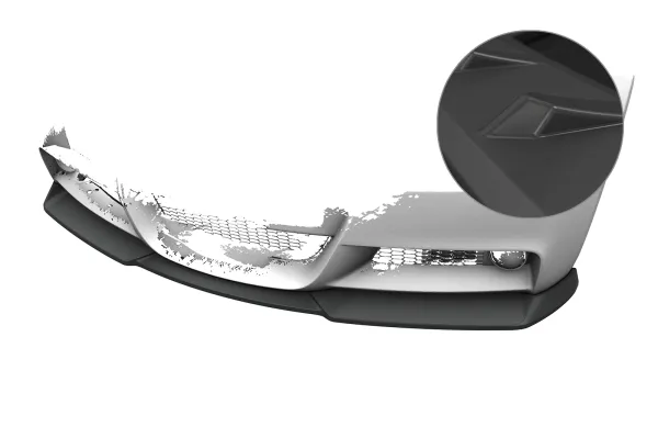 CSR Frontspoiler | Cup-Spoilerlippe mit ABE für BMW 3er E90 / E91 M-Paket CSL832-L Lackierung erforderlich (unlackiert roh)