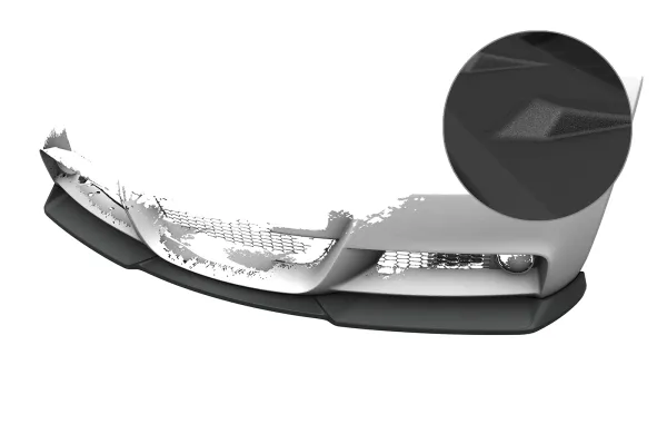 CSR Frontspoiler | Cup-Spoilerlippe mit ABE für BMW 3er E90 / E91 M-Paket CSL832-S strukturiert schwarz matt (keine Lackierung erforderlich)