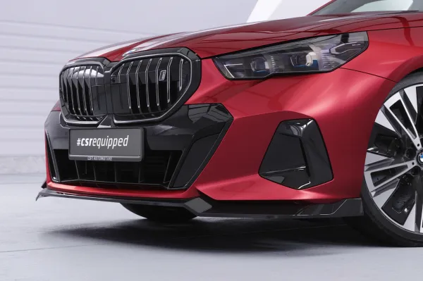 CSR Frontspoiler | Cup-Spoilerlippe mit ABE für BMW 5er G60 / i5 G60 CSL860-S strukturiert schwarz matt (keine Lackierung erforderlich)