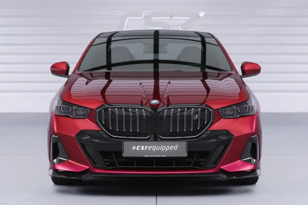CSR Frontspoiler | Cup-Spoilerlippe mit ABE für BMW 5er G60 / i5 G60 CSL860-S strukturiert schwarz matt (keine Lackierung erforderlich)
