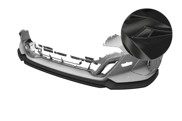 CSR Frontspoiler | Cup-Spoilerlippe mit ABE für BMW 5er / i5 G60 CSL820-G Glossy schwarz Hochglanz (keine Lackierung erforderlich)