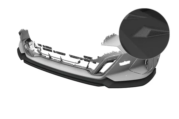 CSR Frontspoiler | Cup-Spoilerlippe mit ABE für BMW 5er / i5 G60 CSL820-S strukturiert schwarz matt (keine Lackierung erforderlich)