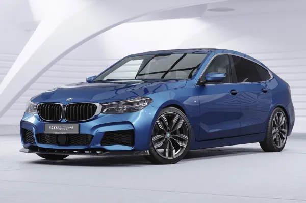 CSR Frontspoiler | Cup-Spoilerlippe mit ABE für BMW 6er G32 CSL893-S strukturiert schwarz matt (keine Lackierung erforderlich)