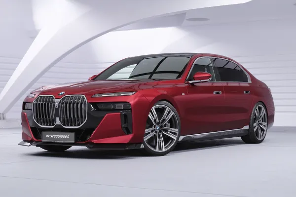 CSR Frontspoiler | Cup-Spoilerlippe mit ABE für BMW 7er G70 / i7 G70 CSL861-G Glossy schwarz Hochglanz (keine Lackierung erforderlich)