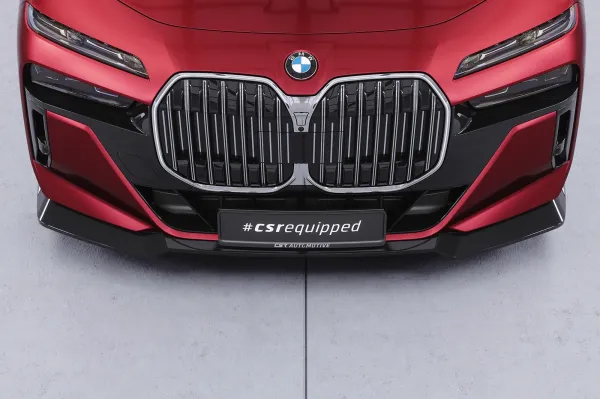 CSR Frontspoiler | Cup-Spoilerlippe mit ABE für BMW 7er G70 / i7 G70 CSL861-S strukturiert schwarz matt (keine Lackierung erforderlich)