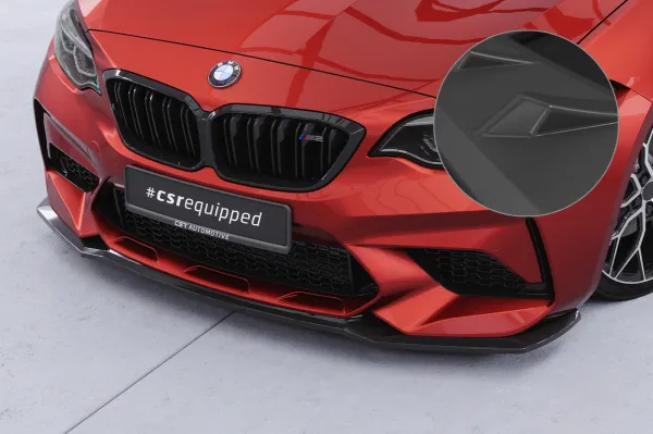CSR Frontspoiler | Cup-Spoilerlippe mit ABE für BMW M2 Competition (F87) CSL540-L Lackierung erforderlich (unlackiert roh)