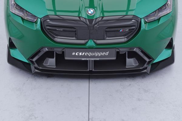 CSR Frontspoiler | Cup-Spoilerlippe mit ABE für BMW M5 G90/G99 CSL986-C Carbon Look Hochglanz (keine Lackierung erforderlich)