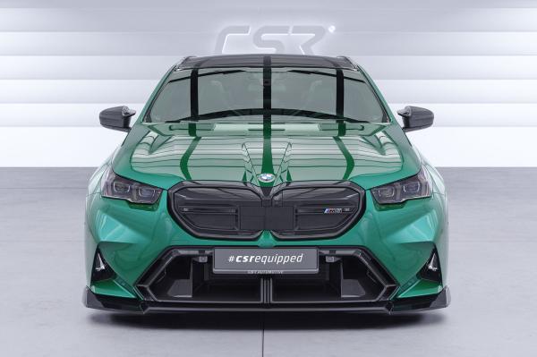 CSR Frontspoiler | Cup-Spoilerlippe mit ABE für BMW M5 G90/G99 CSL986-C Carbon Look Hochglanz (keine Lackierung erforderlich)