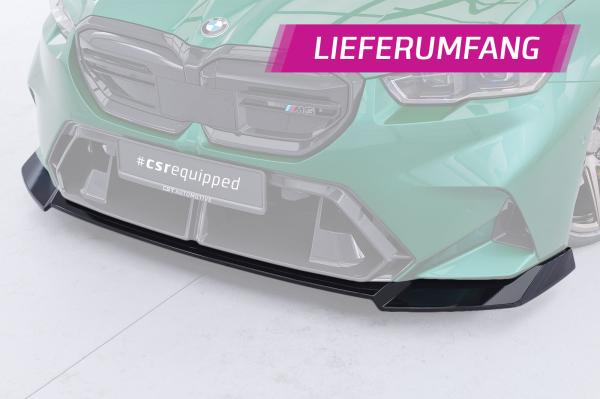 CSR Frontspoiler | Cup-Spoilerlippe mit ABE für BMW M5 G90/G99 CSL986-C Carbon Look Hochglanz (keine Lackierung erforderlich)