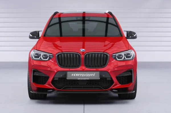 CSR Frontspoiler | Cup-Spoilerlippe mit ABE für BMW X3 M F97 / X4 M F98 CSL956-G Glossy schwarz Hochglanz (keine Lackierung erforderlich)