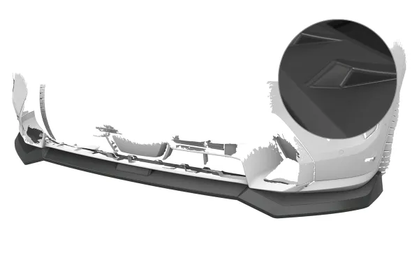 CSR Frontspoiler | Cup-Spoilerlippe mit ABE für BMW X7 G07 CSL979-L Lackierung erforderlich (unlackiert roh)