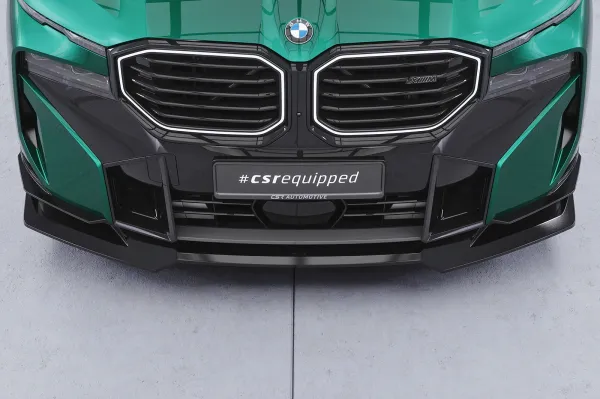 CSR Frontspoiler | Cup-Spoilerlippe mit ABE für BMW XM G09 CSL952-G Glossy schwarz Hochglanz (keine Lackierung erforderlich)