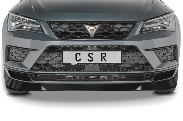 CSR Frontspoiler | Cup-Spoilerlippe mit ABE für Cupra Ateca CSL430-G Glossy schwarz Hochglanz (keine Lackierung erforderlich)