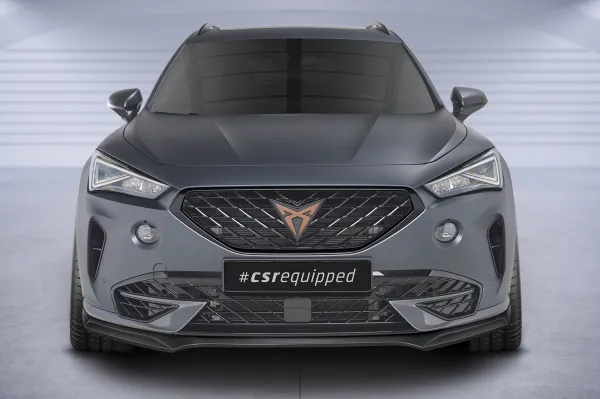 CSR Frontspoiler | Cup-Spoilerlippe mit ABE für Cupra Formentor CSL541-C Carbon Look Hochglanz (keine Lackierung erforderlich)