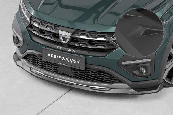 Frontspoiler | Cup-Spoilerlippe mit ABE für Dacia Sandero Stepway CSL654-L Lackierung erforderlich (unlackiert roh)