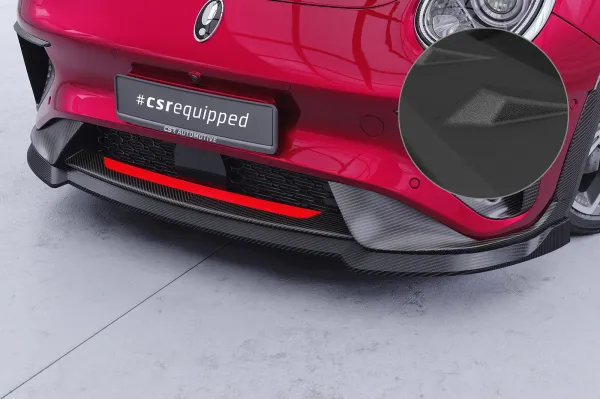 CSR Frontspoiler | Cup-Spoilerlippe mit ABE für GWM ORA Funky Cat / Haomao GT CSL848-S strukturiert schwarz matt (keine Lackierung erforderlich)
