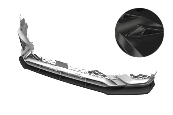 CSR Frontspoiler | Cup-Spoilerlippe mit ABE für Genesis GV70 (JK1) Sport CSL027-G Glossy schwarz Hochglanz (keine Lackierung erforderlich)
