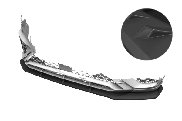 CSR Frontspoiler | Cup-Spoilerlippe mit ABE für Genesis GV70 (JK1) Sport CSL027-L Lackierung erforderlich (unlackiert roh)