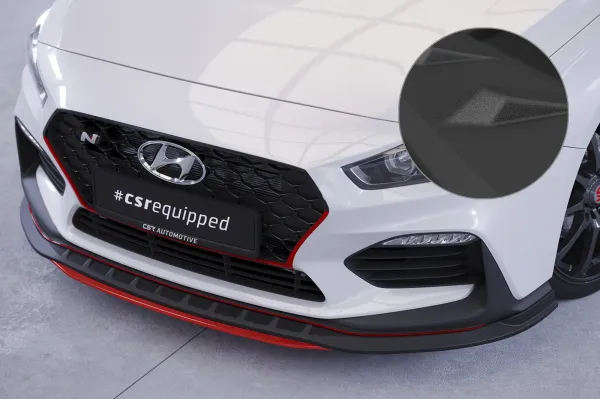 CSR Frontspoiler | Cup-Spoilerlippe mit ABE für Hyundai I30 (PD) N/N-Line CSL479-S strukturiert schwarz matt (keine Lackierung erforderlich)