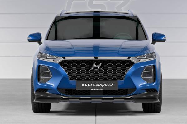CSR Frontspoiler | Cup-Spoilerlippe mit ABE für Hyundai Santa Fe (Typ TM) CSL987-C Carbon Look Hochglanz (keine Lackierung erforderlich)