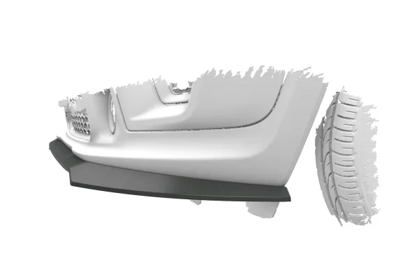 CSR Frontspoiler | Cup-Spoilerlippe mit ABE für Jeep Renegade CSL961-G Glossy schwarz Hochglanz (keine Lackierung erforderlich)