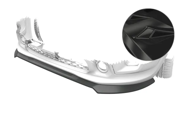 CSR Frontspoiler | Cup-Spoilerlippe mit ABE für Jeep Renegade CSL961-G Glossy schwarz Hochglanz (keine Lackierung erforderlich)