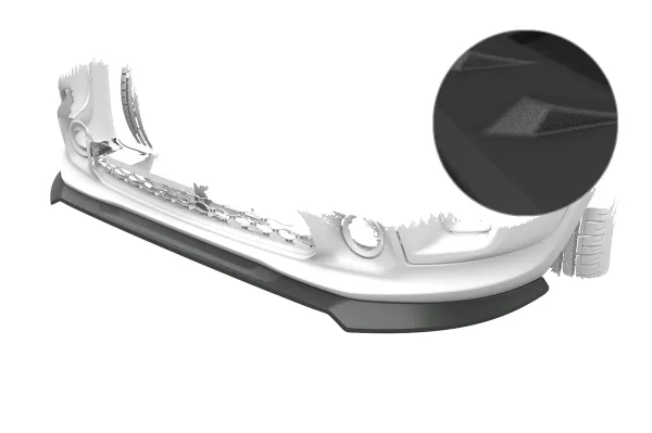 CSR Frontspoiler | Cup-Spoilerlippe mit ABE für Jeep Renegade CSL961-S strukturiert schwarz matt (keine Lackierung erforderlich)