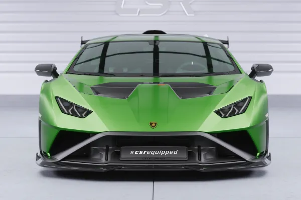 CSR Frontspoiler | Cup-Spoilerlippe mit ABE für Lamborghini Huracan CSL915-L Lackierung erforderlich (unlackiert roh)