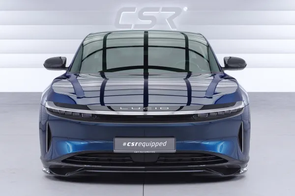 CSR Frontspoiler | Cup-Spoilerlippe mit ABE für Lucid Air CSL983-C Carbon Look Hochglanz (keine Lackierung erforderlich)