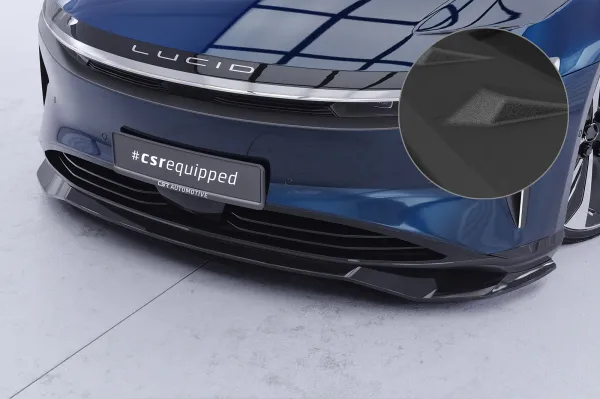 CSR Frontspoiler | Cup-Spoilerlippe mit ABE für Lucid Air CSL983-S strukturiert schwarz matt (keine Lackierung erforderlich)