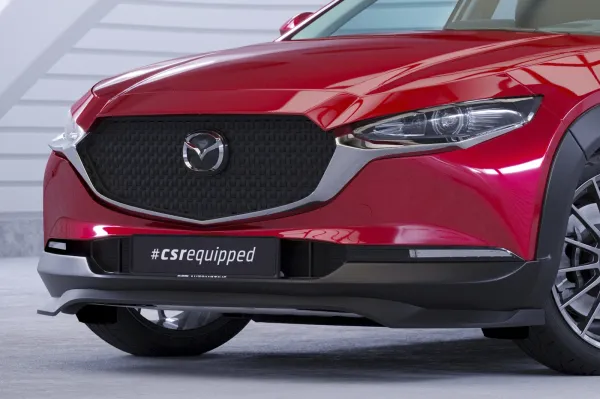 CSR Frontspoiler | Cup-Spoilerlippe mit ABE für Mazda CX-30 CSL742-G Glossy schwarz Hochglanz (keine Lackierung erforderlich)