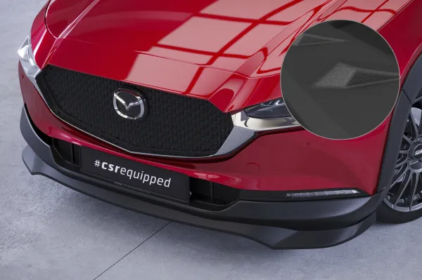 CSR Frontspoiler | Cup-Spoilerlippe mit ABE für Mazda CX-30 CSL742-S strukturiert schwarz matt (keine Lackierung erforderlich)