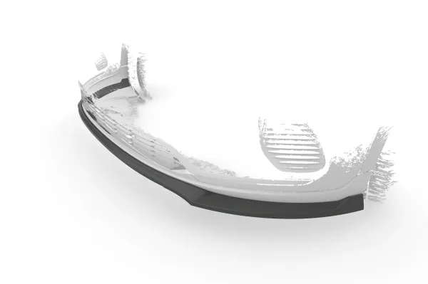 CSR Frontspoiler | Cup-Spoilerlippe mit ABE für Mercedes-Benz EQA (H243) CSL686-S strukturiert schwarz matt (keine Lackierung erforderlich)