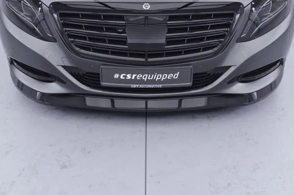 CSR Frontspoiler | Cup-Spoilerlippe mit ABE für Mercedes-Benz S-Klasse CSL318-G Glossy schwarz Hochglanz (keine Lackierung erforderlich)