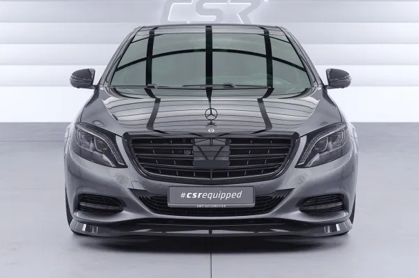 CSR Frontspoiler | Cup-Spoilerlippe mit ABE für Mercedes-Benz S-Klasse W222/V222 CSL318-C Carbon Look Hochglanz (keine Lackierung erforderlich)