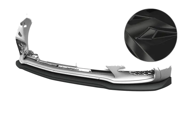 CSR Frontspoiler | Cup-Spoilerlippe mit ABE für Mercedes-Benz S-Klasse W223/V223 AMG-Line CSL032-G Glossy schwarz Hochglanz (keine Lackierung erforderlich)