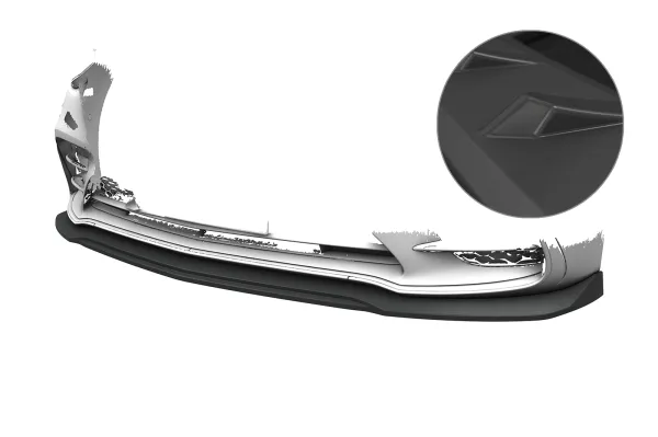CSR Frontspoiler | Cup-Spoilerlippe mit ABE für Mercedes-Benz S-Klasse W223/V223 AMG-Line CSL032-L Lackierung erforderlich (unlackiert roh)