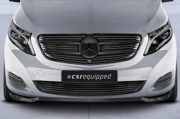 CSR Frontspoiler | Cup-Spoilerlippe mit ABE für Mercedes-Benz V-Klasse 447 CSL538-G Glossy schwarz Hochglanz (keine Lackierung erforderlich)