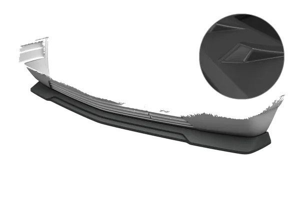 CSR Frontspoiler | Cup-Spoilerlippe mit ABE für Mercedes-Benz W201 / 190er Limousine CSL916-L Lackierung erforderlich (unlackiert roh)