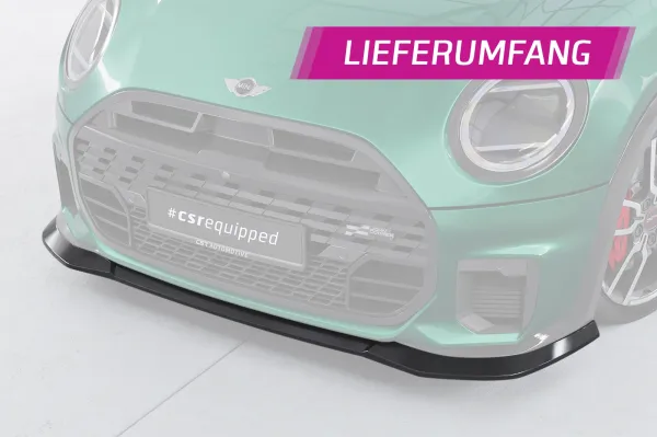 CSR Frontspoiler | Cup-Spoilerlippe mit ABE für Mini Cooper S F66 JCW CSL936-L Lackierung erforderlich (unlackiert roh)