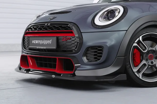 CSR Frontspoiler | Cup-Spoilerlippe mit ABE für Mini F56 JCW GP CSL774-G Glossy schwarz Hochglanz (keine Lackierung erforderlich)