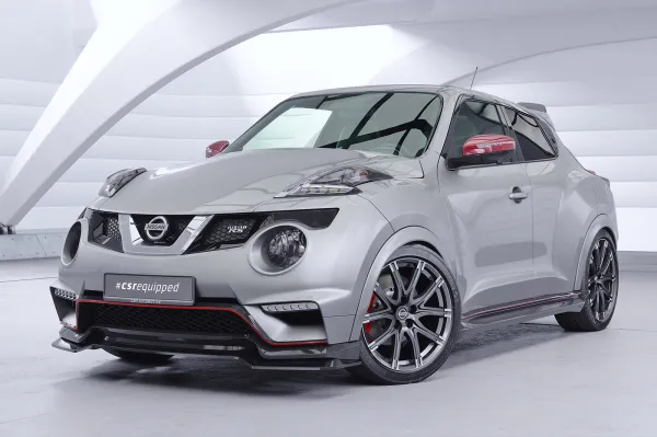 CSR Frontspoiler | Cup-Spoilerlippe mit ABE für Nissan Juke (1. Gen)  Nismo / Nismo RS CSL950-S strukturiert schwarz matt (keine Lackierung erforderlich)