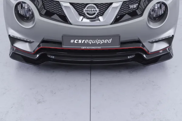 CSR Frontspoiler | Cup-Spoilerlippe mit ABE für Nissan Juke (1. Gen)  Nismo / Nismo RS CSL950-G Glossy schwarz Hochglanz (keine Lackierung erforderlich)