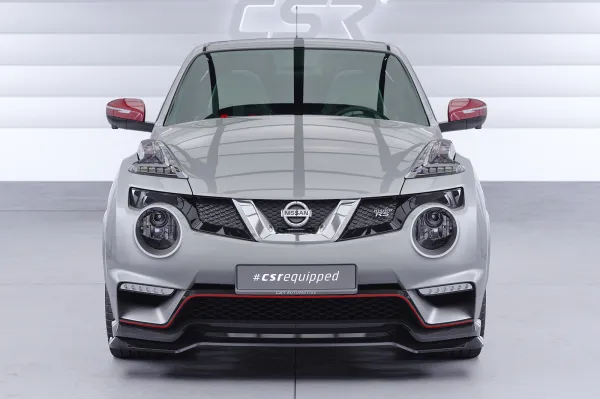 CSR Frontspoiler | Cup-Spoilerlippe mit ABE für Nissan Juke (1. Gen)  Nismo / Nismo RS CSL950-G Glossy schwarz Hochglanz (keine Lackierung erforderlich)