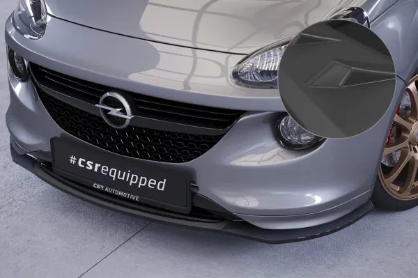 CSR Frontspoiler | Cup-Spoilerlippe mit ABE für Opel Adam S CSL591-L Lackierung erforderlich (unlackiert roh)