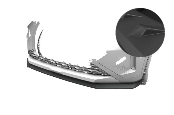 CSR Frontspoiler | Cup-Spoilerlippe mit ABE für Opel Frontera CSL025-L Lackierung erforderlich (unlackiert roh)